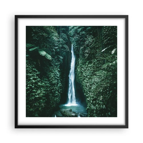 Affisch i svart ram - Tropisk spa - 50x50 cm