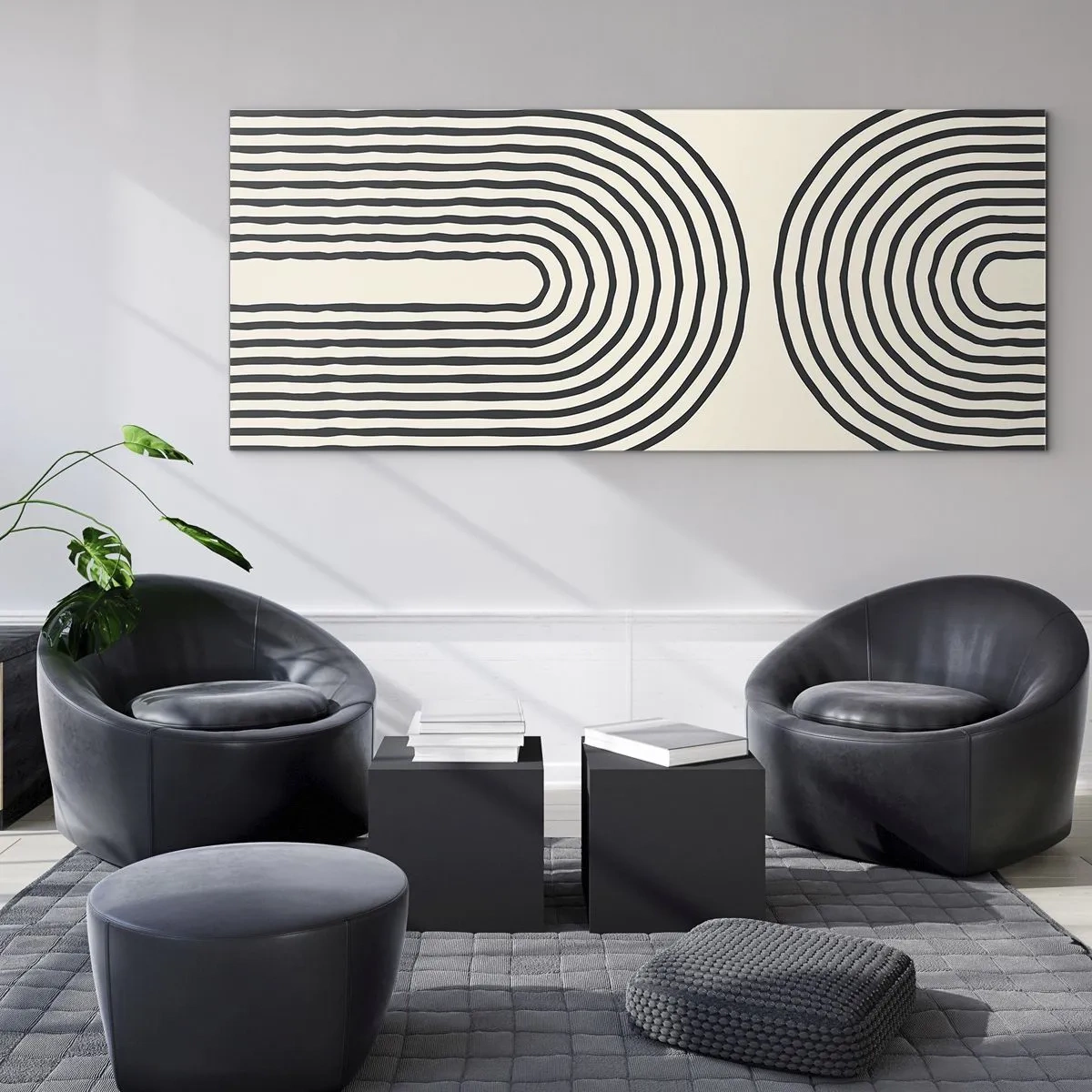 Glastavla - Bild på glas - Om en stund... - 140x50 cm