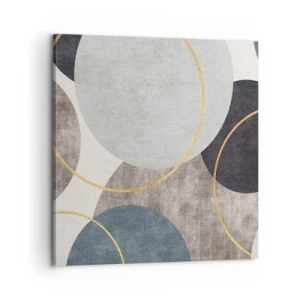 Canvastavla - Bild på duk - Cirkel efter cirkel - 60x60 cm