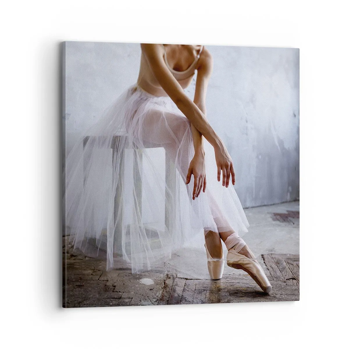 Canvastavla - Bild på duk - Innan rampljuset tänds - 70x70 cm