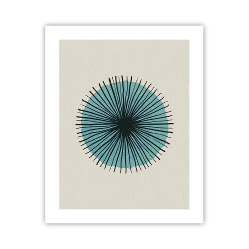 Affisch - Radier mot blått - 40x50 cm