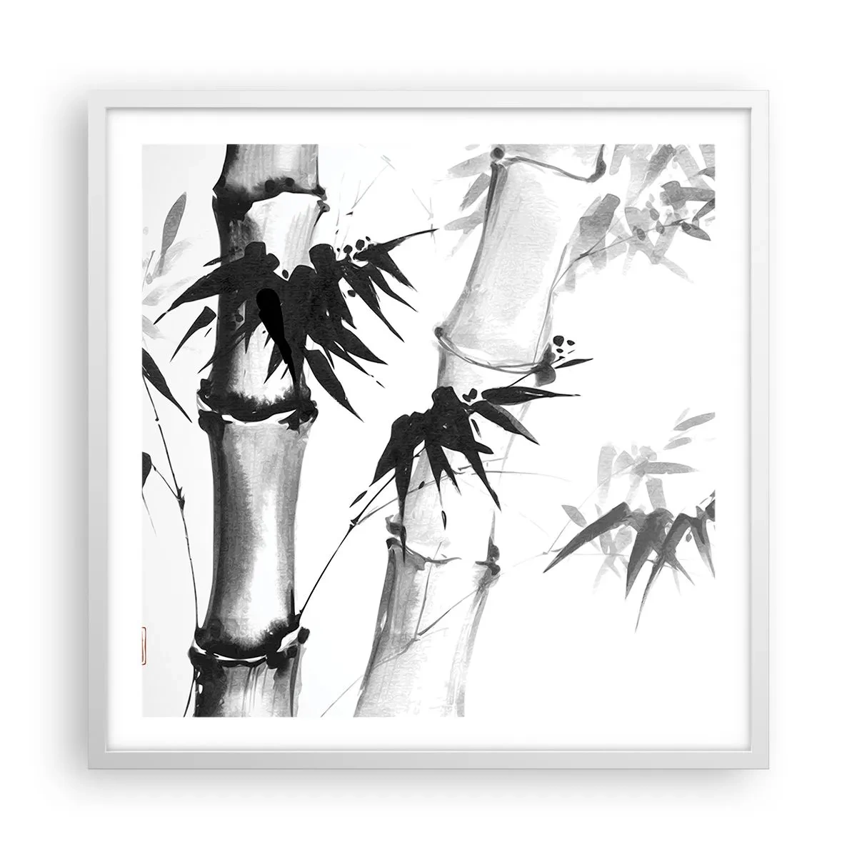 Affisch i vit ram - Inzoomad orient - 60x60 cm