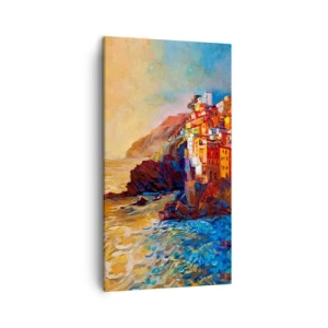 Canvastavla - Bild på duk - Italiensk stämning - 45x80 cm
