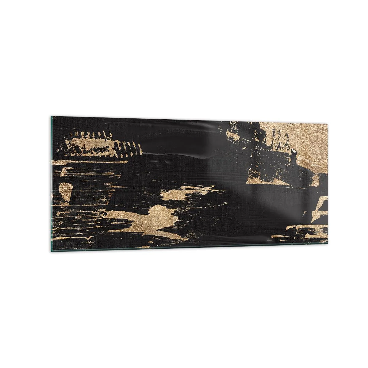 Glastavla - Bild på glas - Ett spår av beröring - 120x50 cm