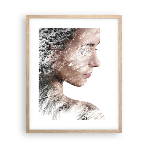Affisch i ram av ljusek - Skogens ande - 40x50 cm