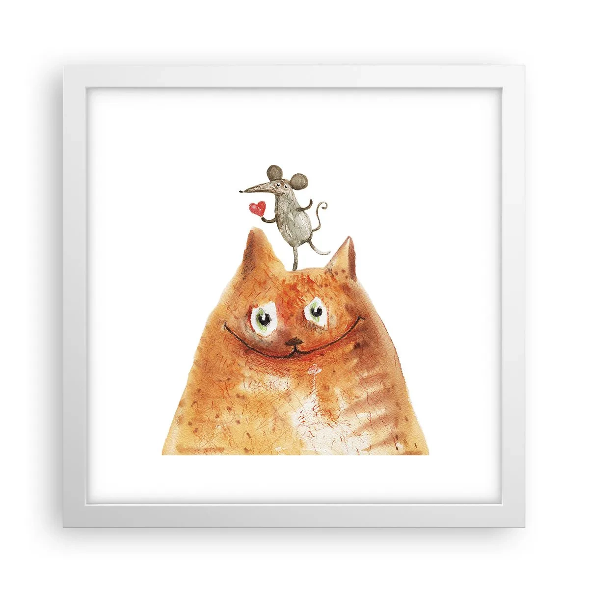 Affisch i vit ram - Kärlekens paradoxer - 30x30 cm