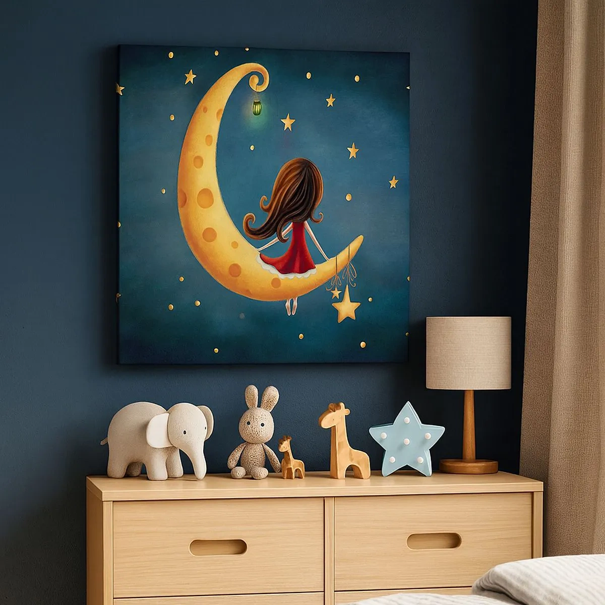 Canvastavla - Bild på duk - En gång i tiden... - 30x30 cm