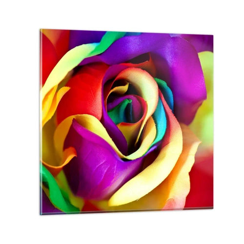 Glastavla - Bild på glas - Det är omöjligt - 60x60 cm