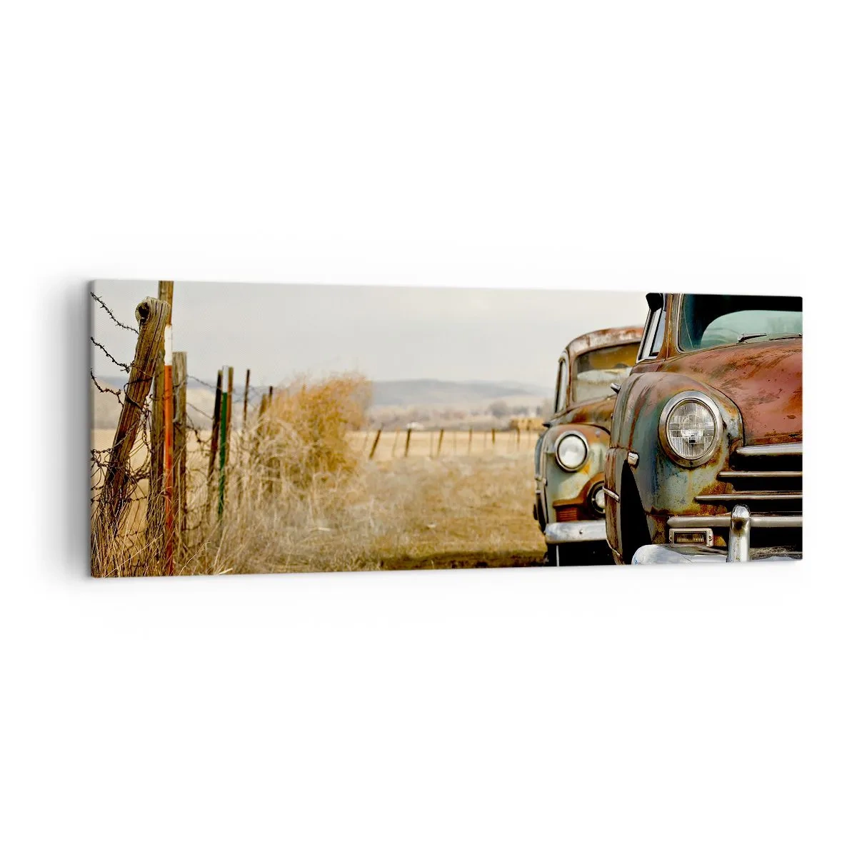 Canvastavla - Bild på duk - Välförtjänt vila - 140x50 cm