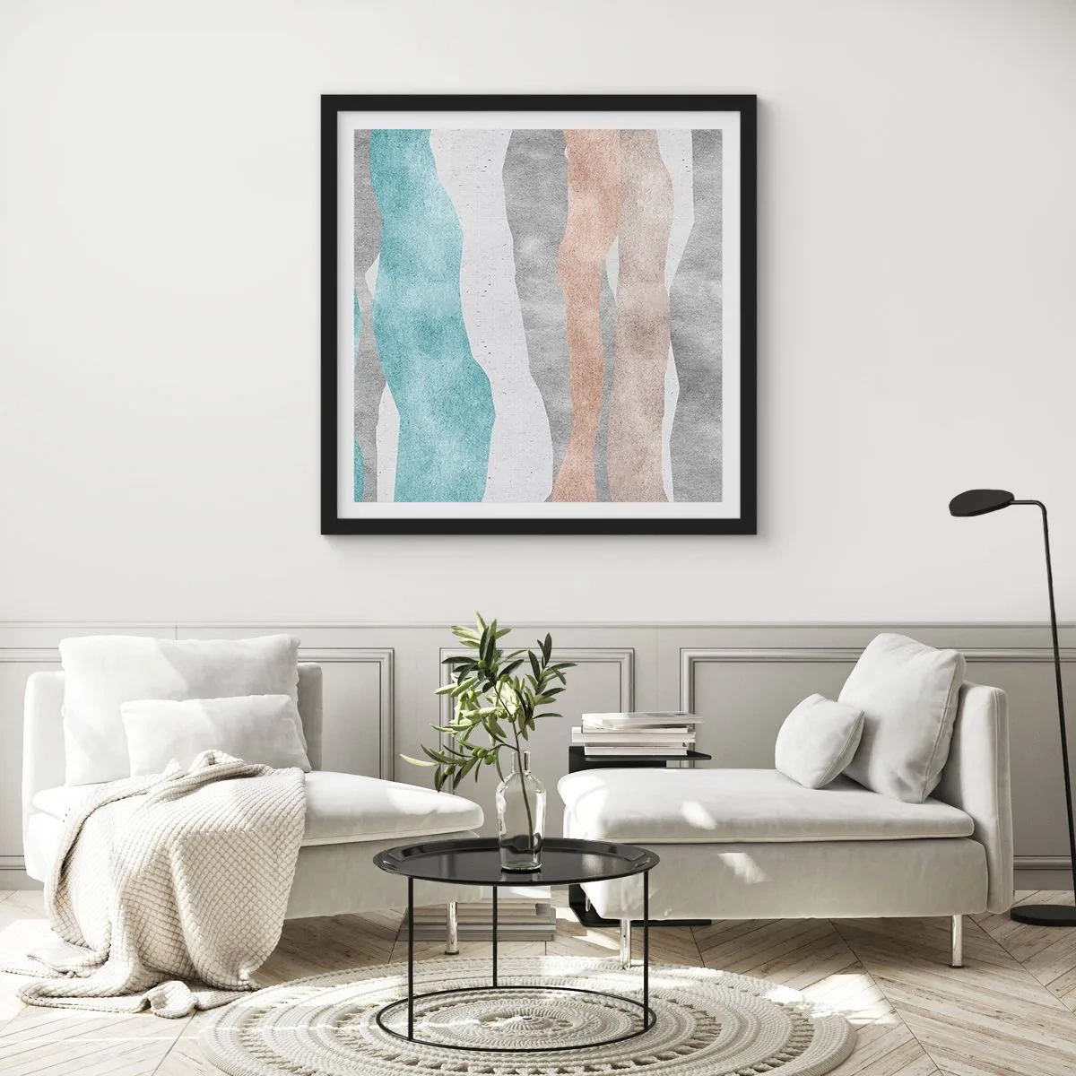 Affisch i svart ram - Närhetsstudie - 60x60 cm
