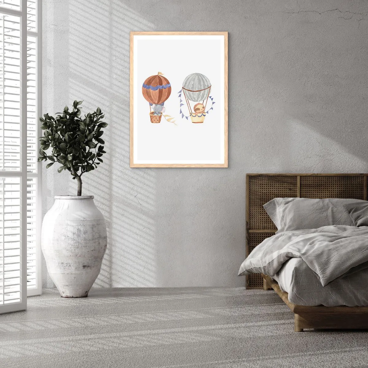 Affisch i ram av ljusek - Vänner på en resa - 61x91 cm