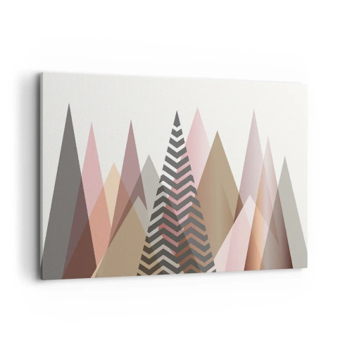 Canvastavla - Bild på duk - Utsikt över pyramider - 120x80 cm