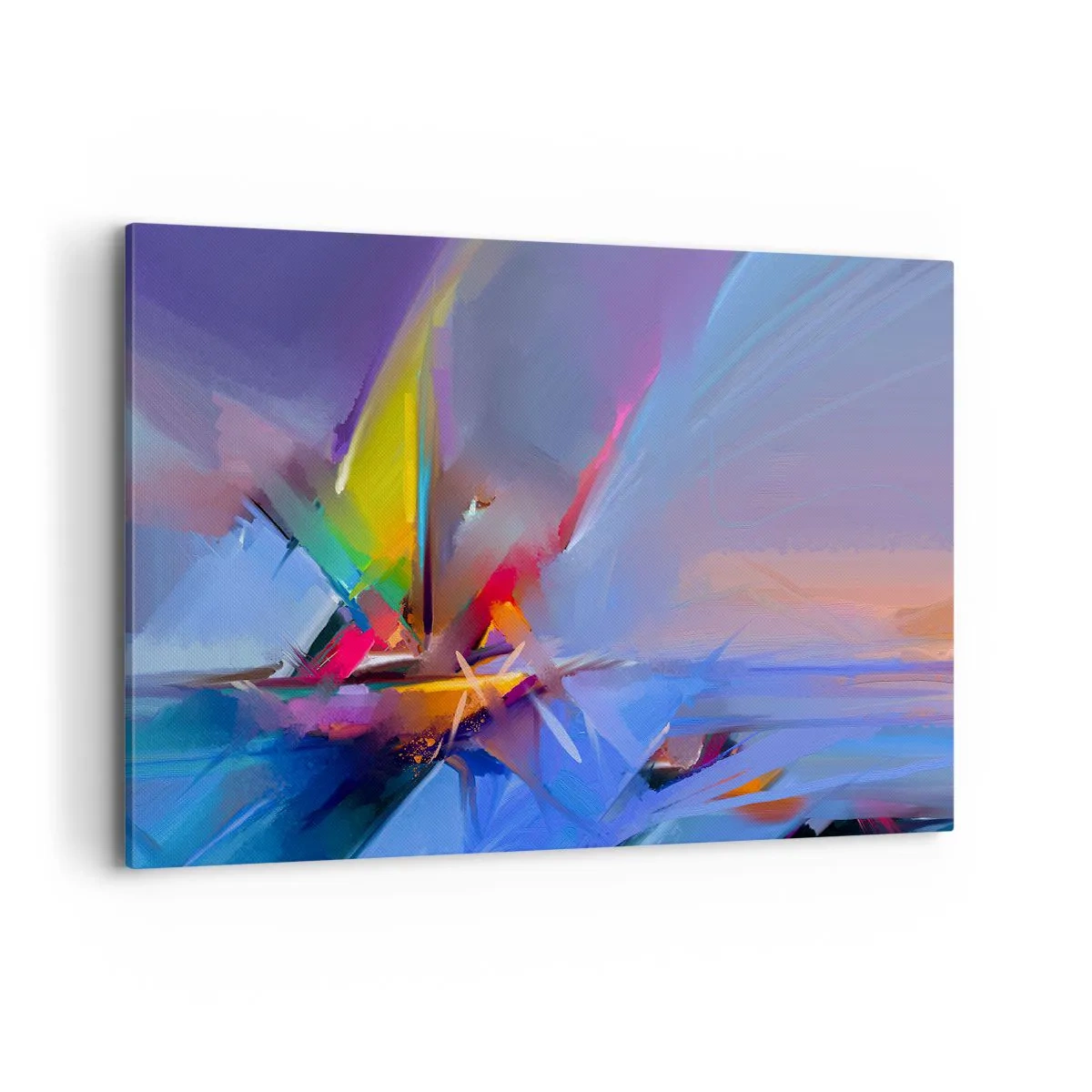 Canvastavla - Bild på duk - Snabb som en fågel - 120x80 cm
