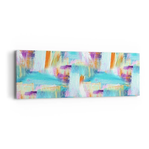 Canvastavla - Bild på duk - Glatt klotter - 90x30 cm