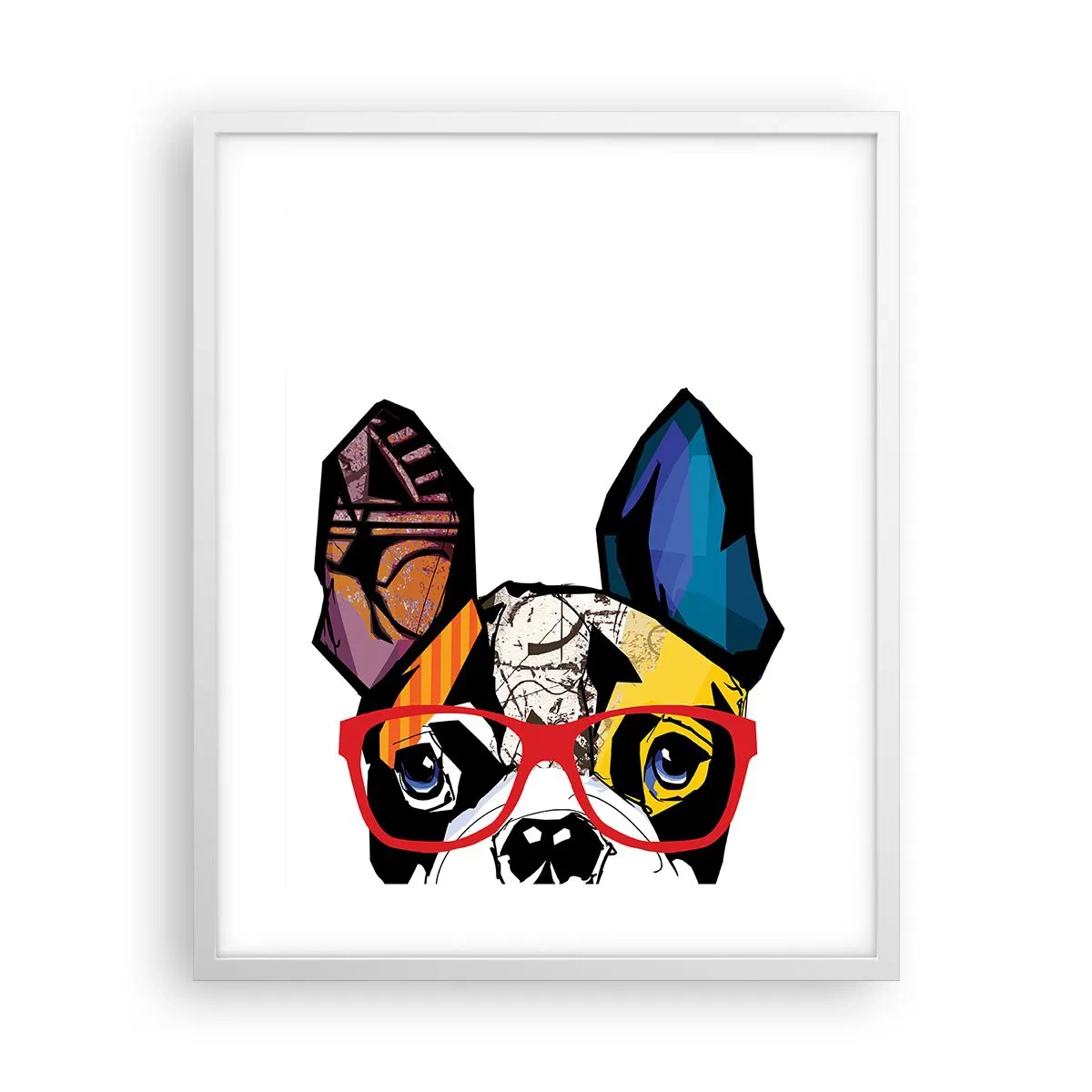 Affisch i vit ram - Intellektuell - 40x50 cm