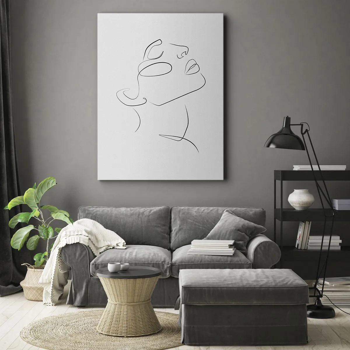 Canvastavla - Bild på duk - Drömmens meander - 80x120 cm