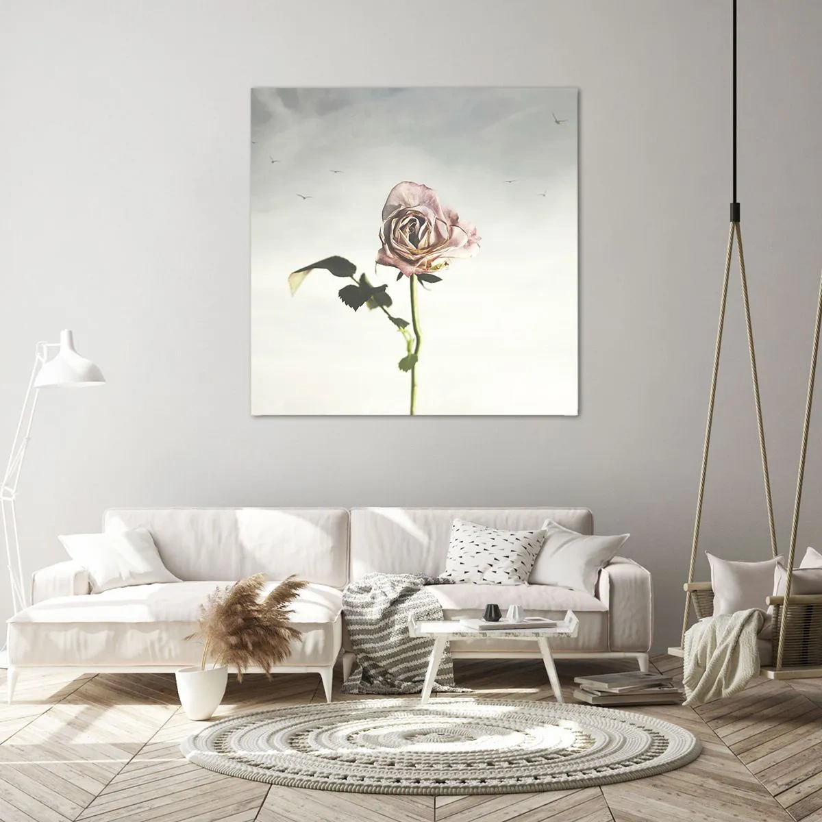Canvastavla - Bild på duk - Vårens välkomst - 40x40 cm