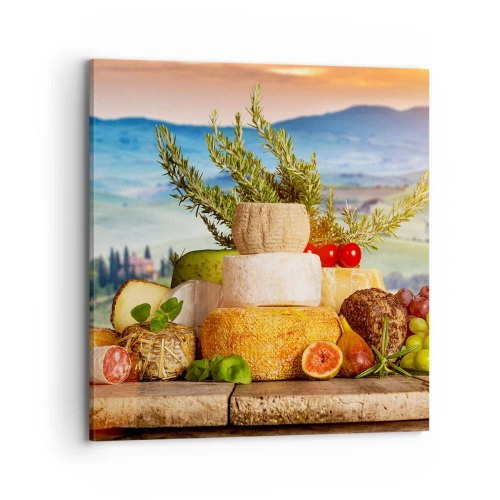 Canvastavla - Bild på duk - Italiensk livsglädje - 70x70 cm
