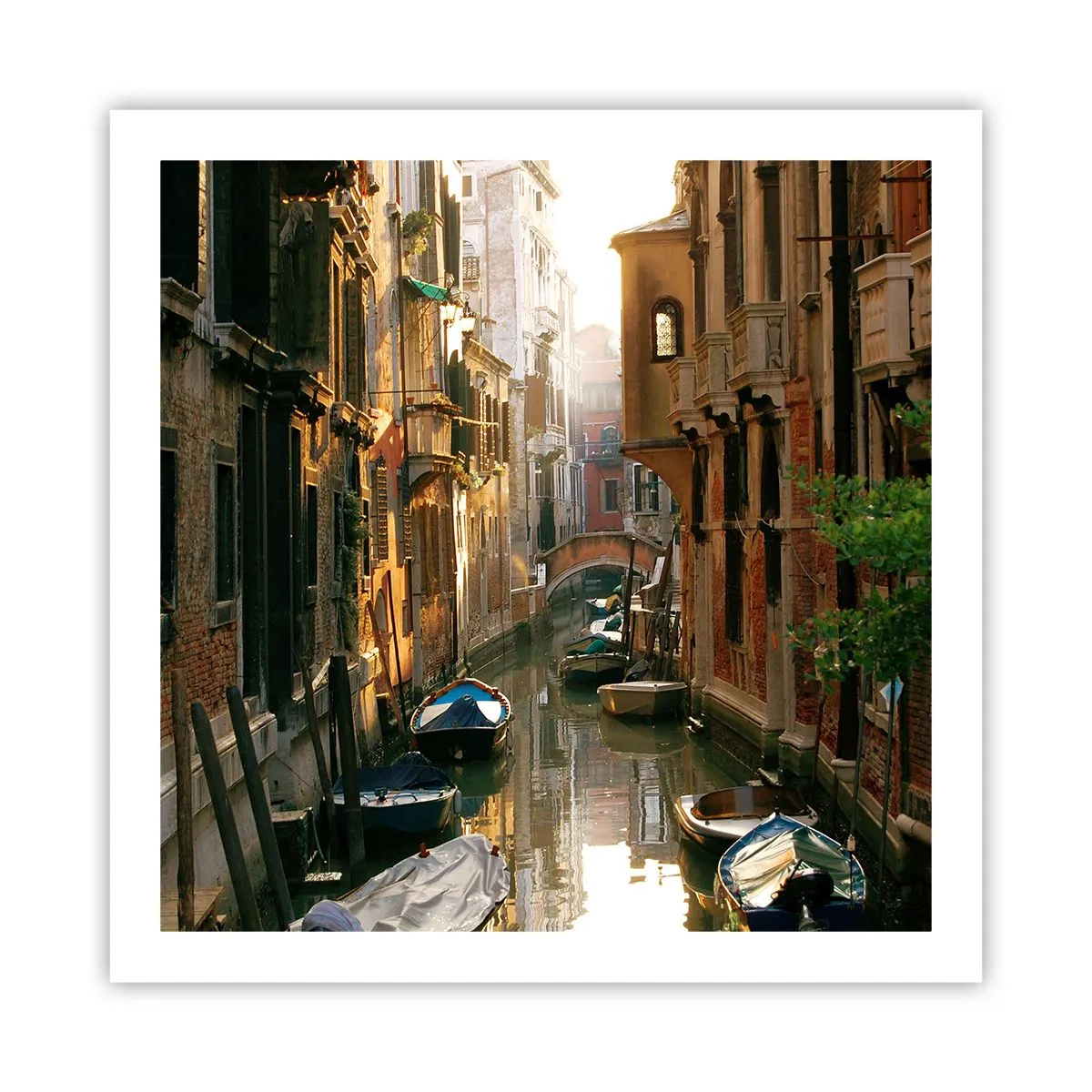 Affisch - På en gränd i Venedig - 60x60 cm