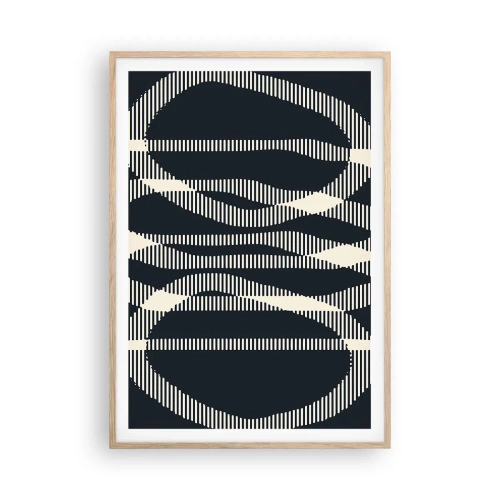 Affisch i ram av ljusek - Försök att bryta mörkret - 70x100 cm