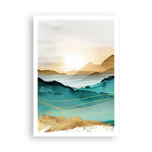 Affisch - På gränsen till abstraktion - landskap - 70x100 cm