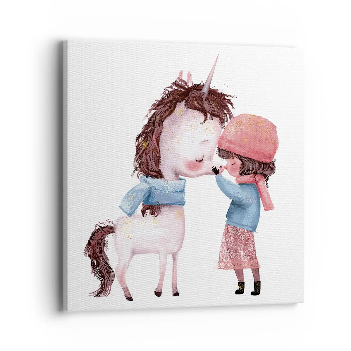 Canvastavla - Bild på duk - Vintersaga - 40x40 cm