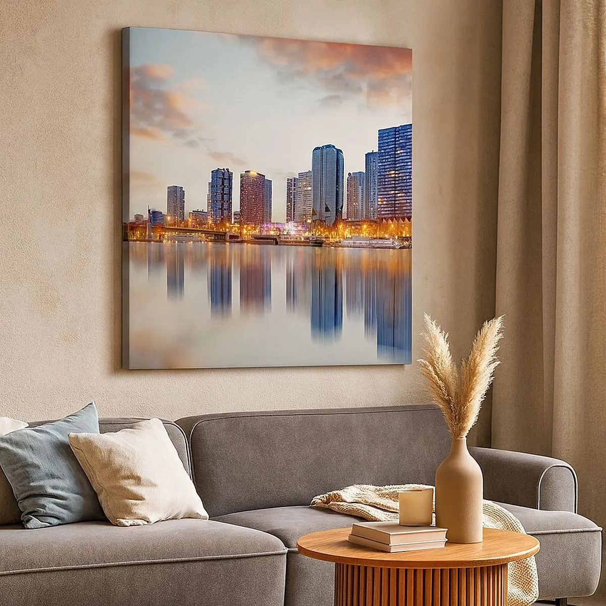 Canvastavla - Bild på duk - Paris monumentala lugn - 30x30 cm