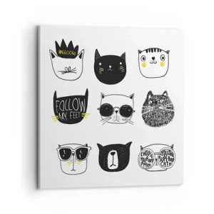 Canvastavla - Bild på duk - Varje annorlunda - 70x70 cm