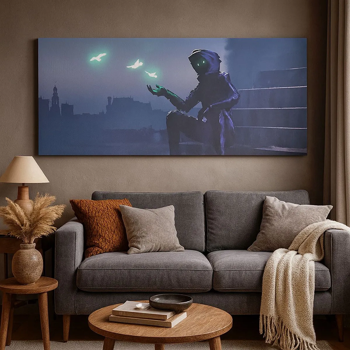 Canvastavla - Bild på duk - Livet kommer tillbaka - 100x40 cm