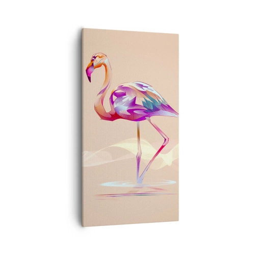 Canvastavla - Bild på duk - Goda emotioners fågel - 55x100 cm