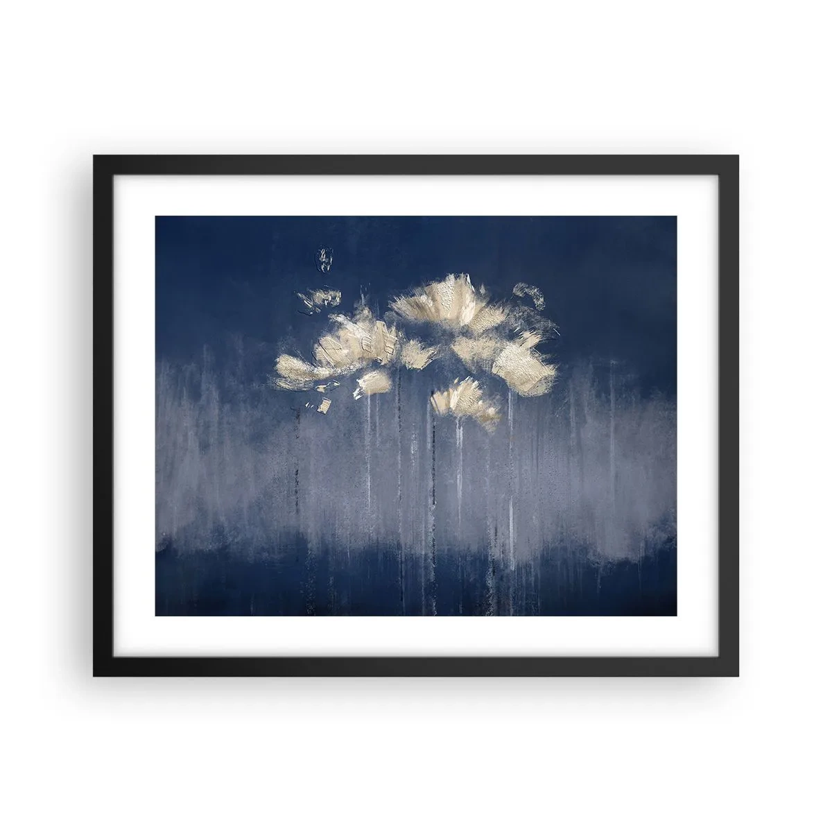 Affisch i svart ram - Som kronblad i vinden - 50x40 cm