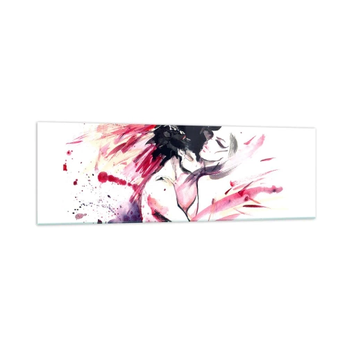 Glastavla - Bild på glas - Kärleksfull uppfyllelse - 160x50 cm