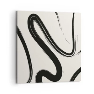 Canvastavla - Bild på duk - Svart och vit elegans - 50x50 cm