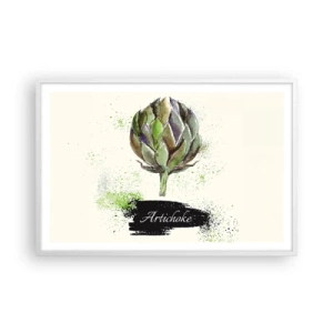 Affisch i vit ram - Eviva grönsaker! - 91x61 cm