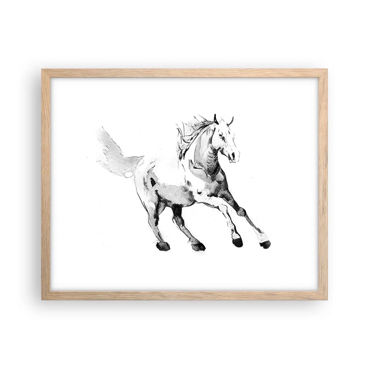 Affisch i ram av ljusek - Obändig själ - 50x40 cm