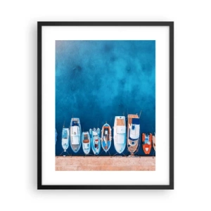 Affisch i svart ram - I en rad - 40x50 cm