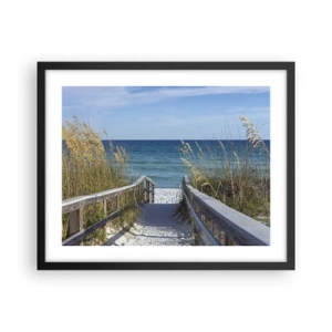 Affisch i svart ram - I solen, i vinden - 50x40 cm