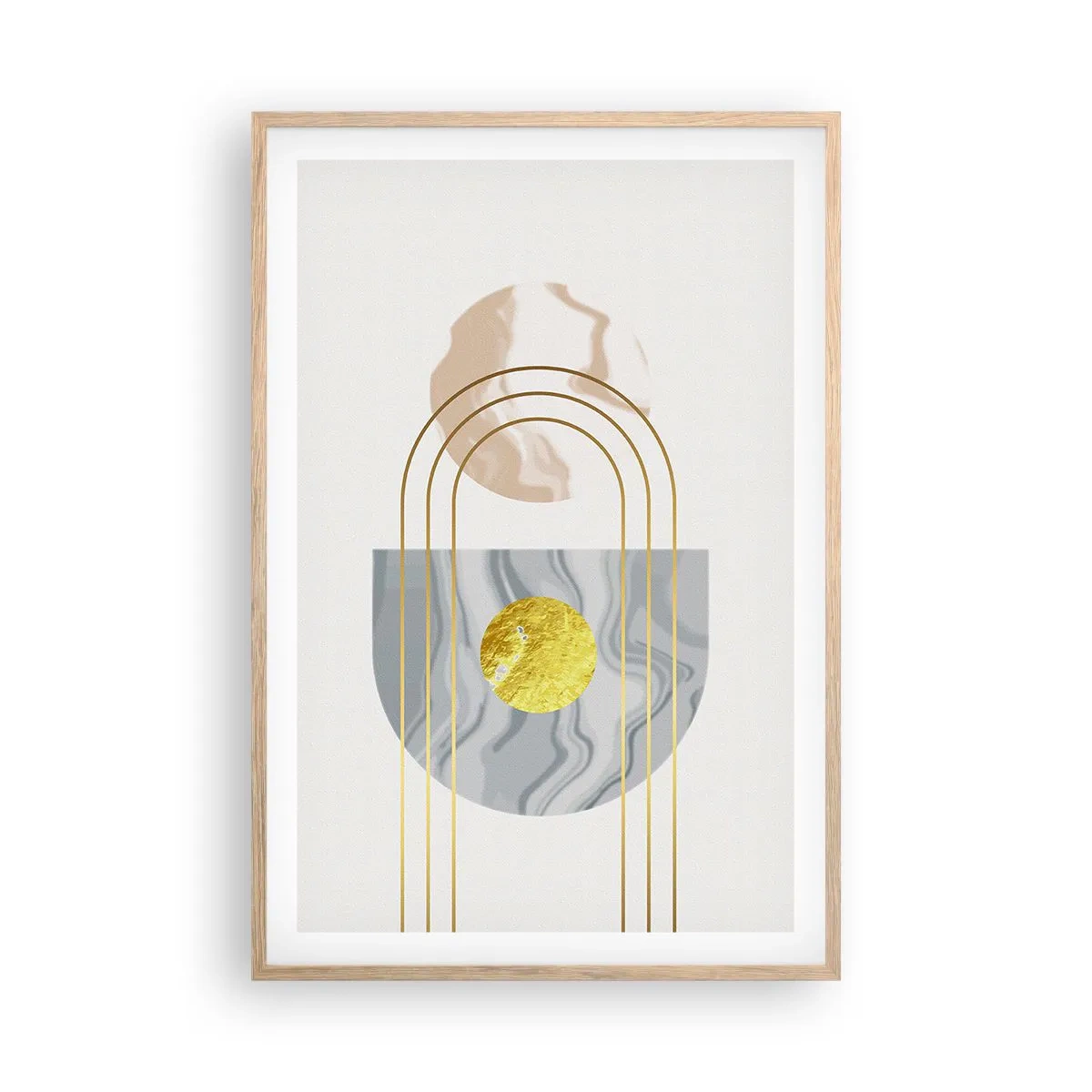 Affisch i ram av ljusek - Ljushet och sken - 61x91 cm