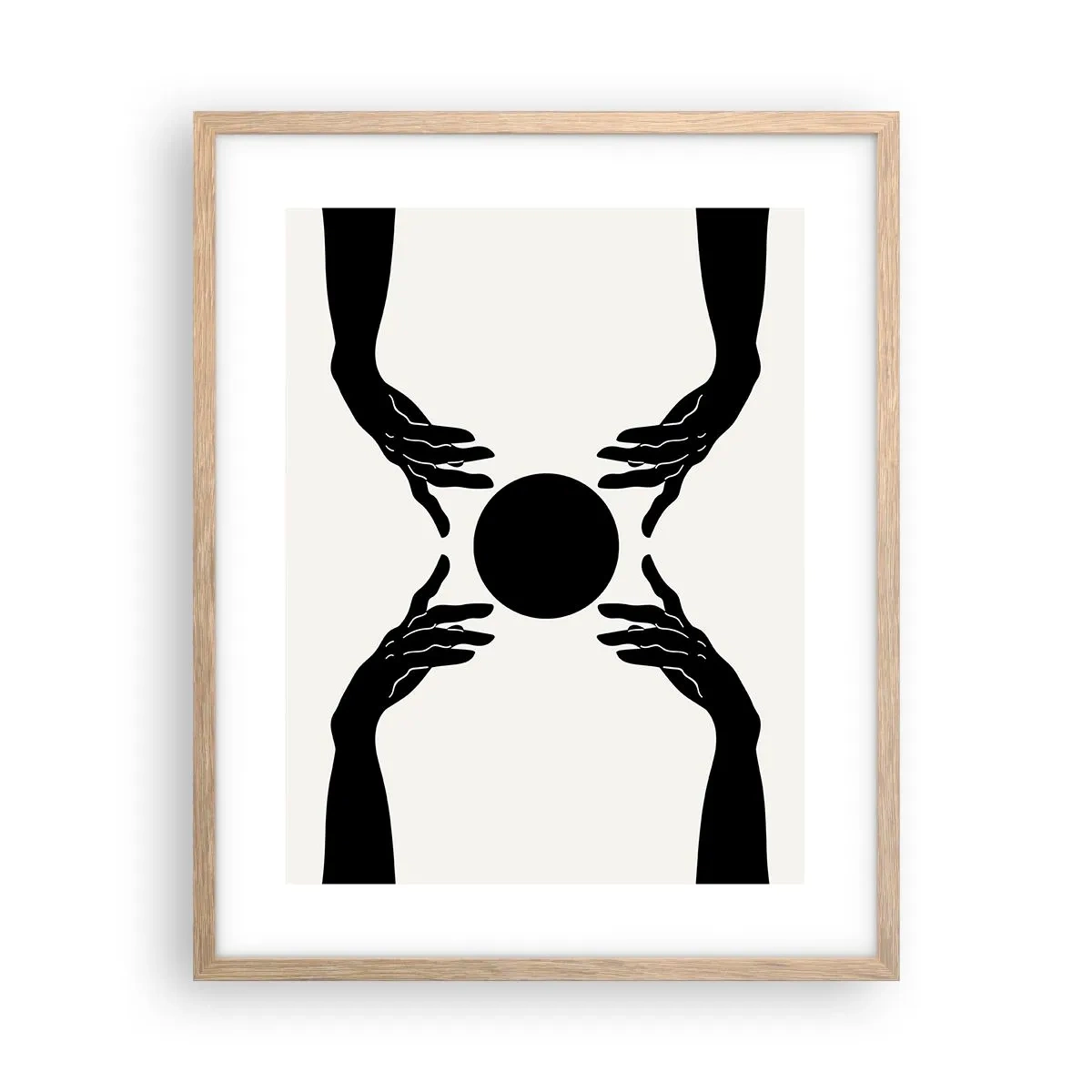 Affisch i ram av ljusek - Ett hemligt tecken - 40x50 cm