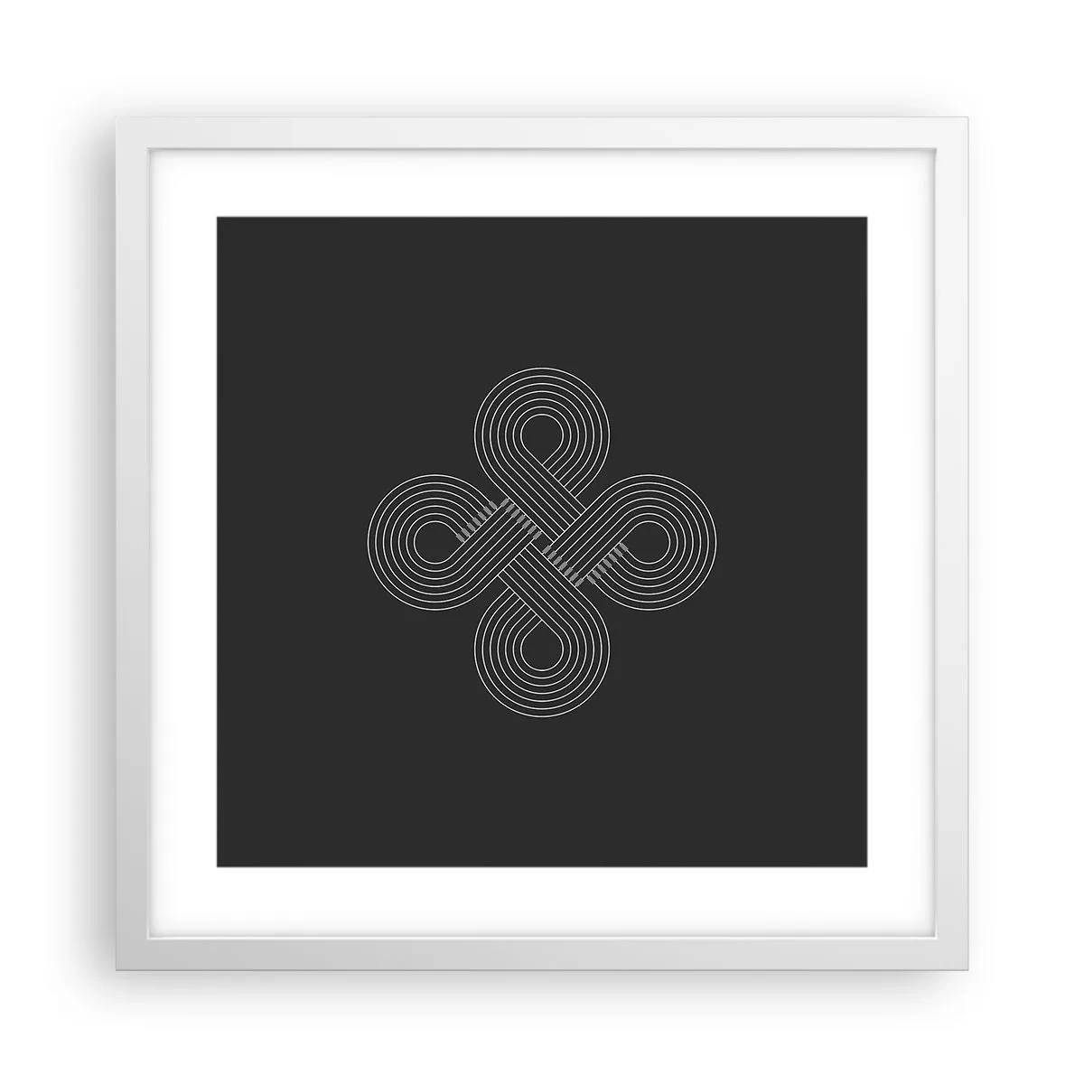 Affisch i vit ram - I keltisk anda - 40x40 cm