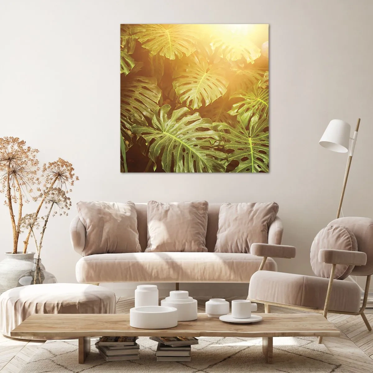 Canvastavla - Bild på duk - Beträda grönskan... - 40x40 cm