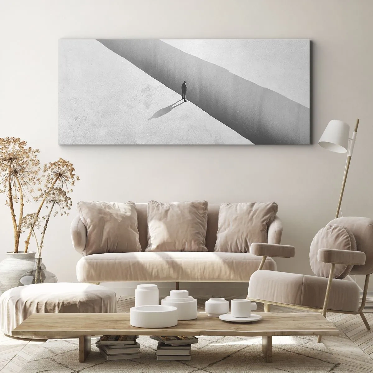 Canvastavla - Bild på duk - Tydligt mål - 100x40 cm