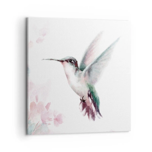 Canvastavla - Bild på duk - Fångad flaxande - 60x60 cm