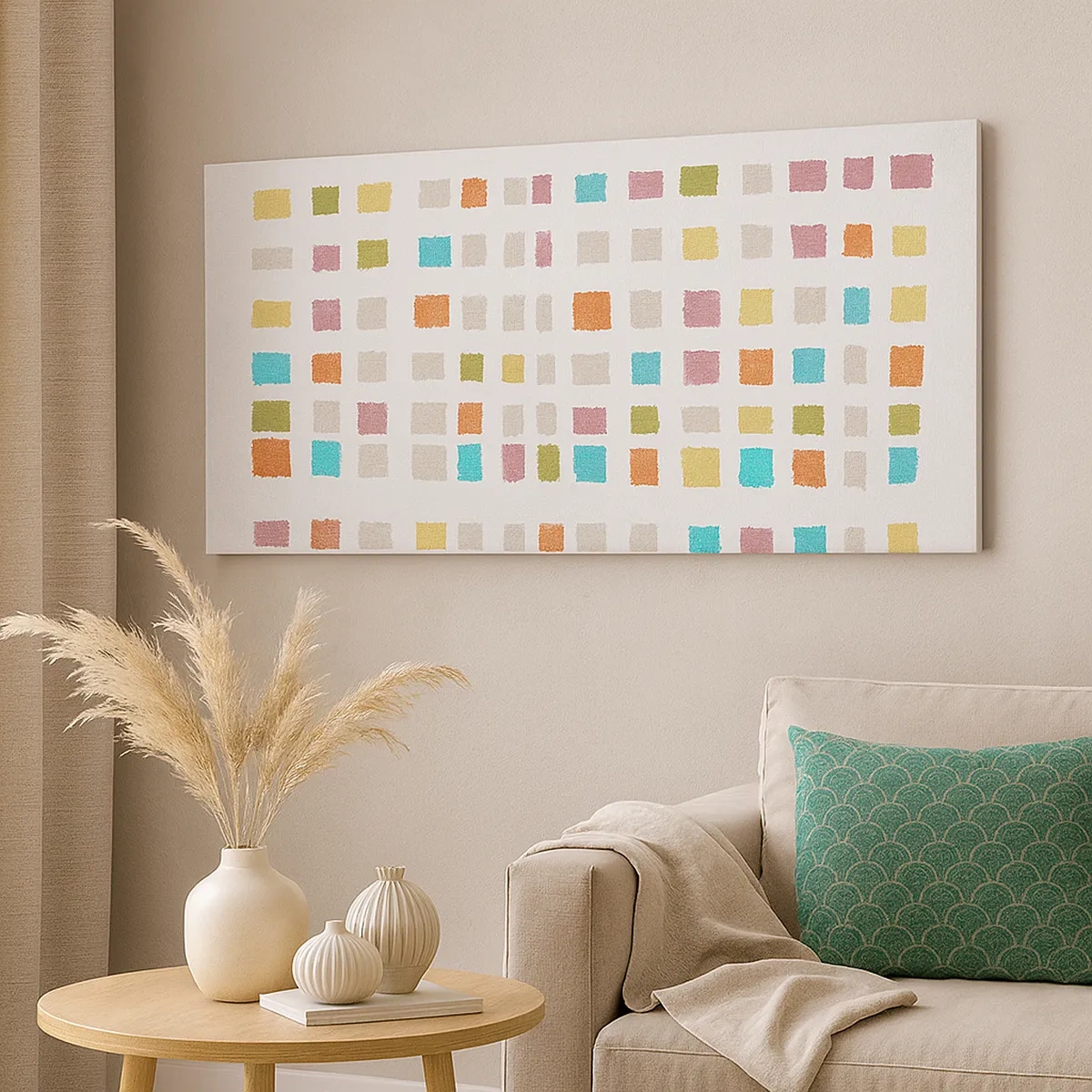 Canvastavla - Bild på duk - Ett okänt spel - 30x30 cm