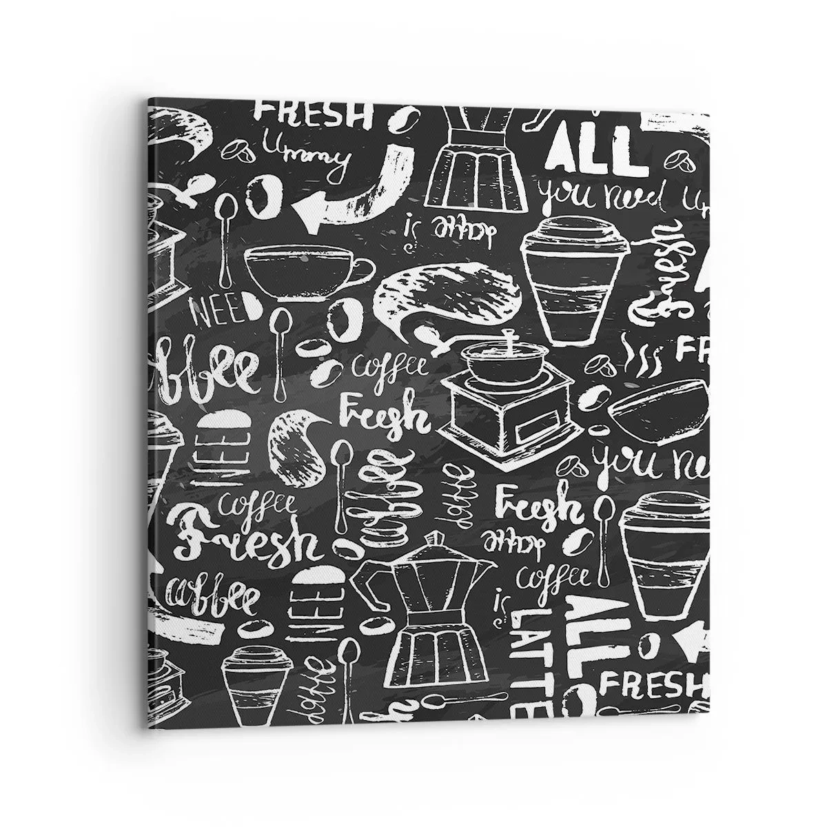 Canvastavla - Bild på duk - All you need is… - 70x70 cm