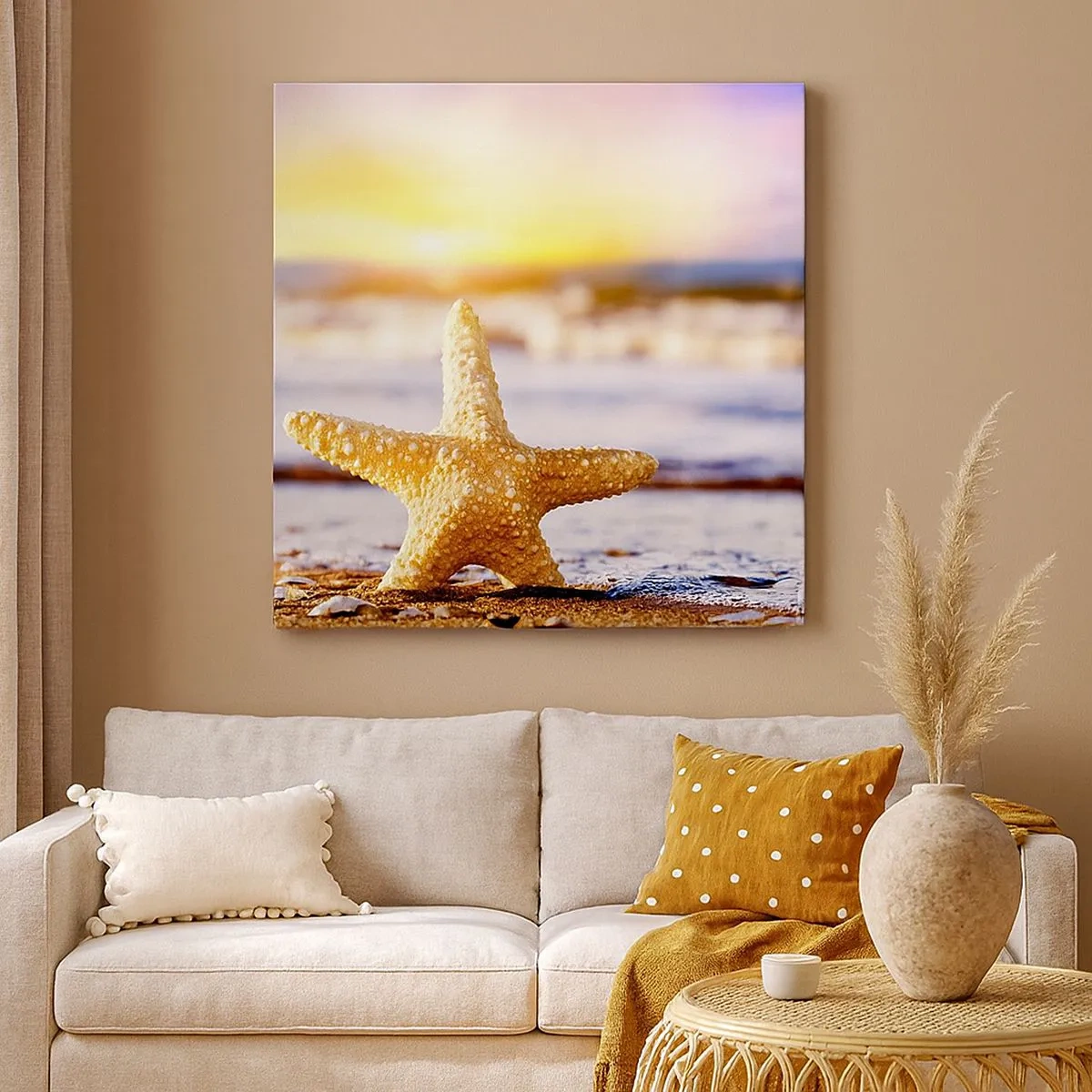 Canvastavla - Bild på duk - Havsgåva - 30x30 cm
