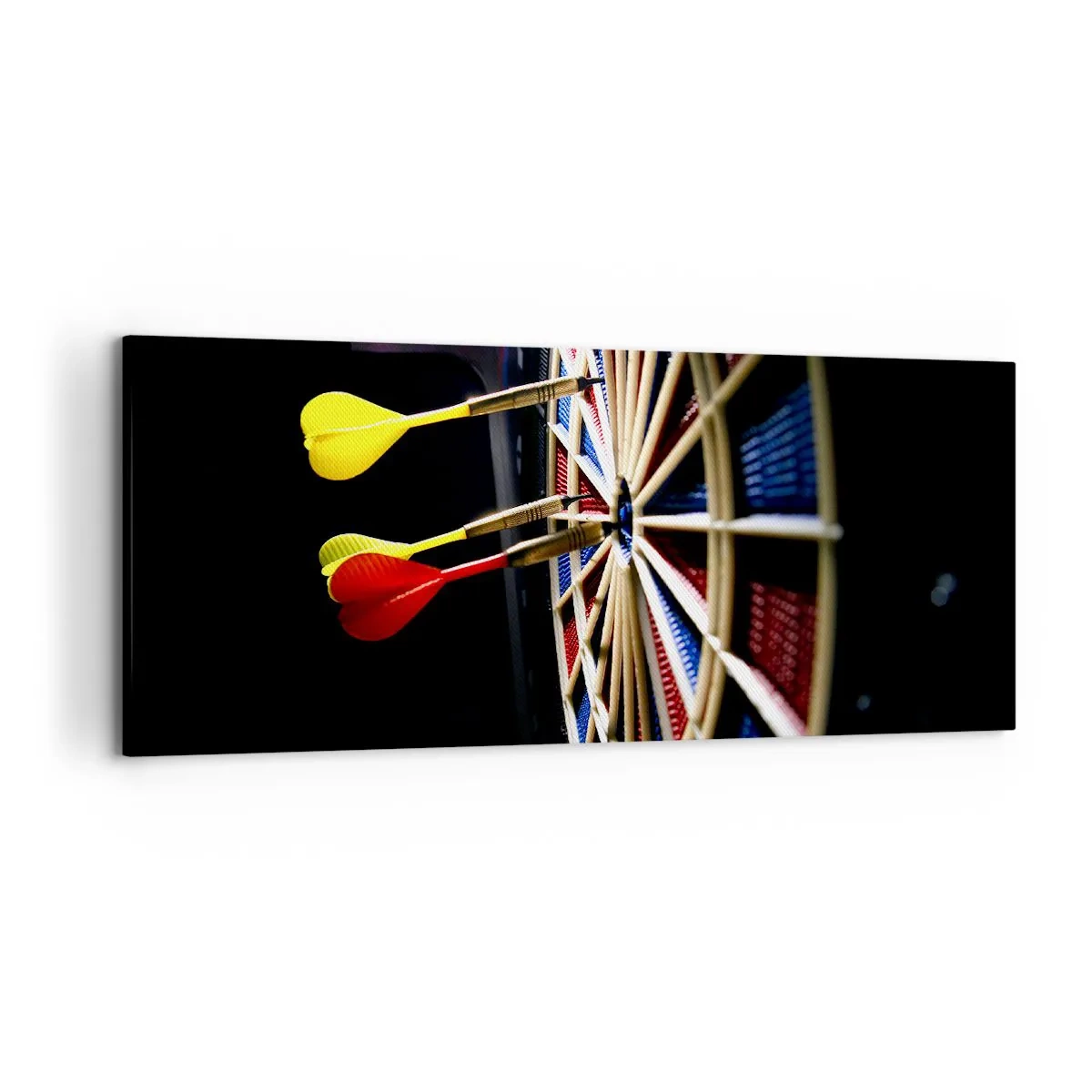 Canvastavla - Bild på duk - Mitt i prick - 120x50 cm