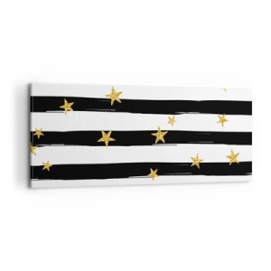 Canvastavla - Bild på duk - Alla är vi födda under lycklig stjärna - 100x40 cm