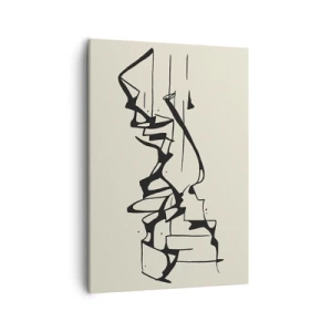 Canvastavla - Bild på duk - Kanske ett landskap - 50x70 cm