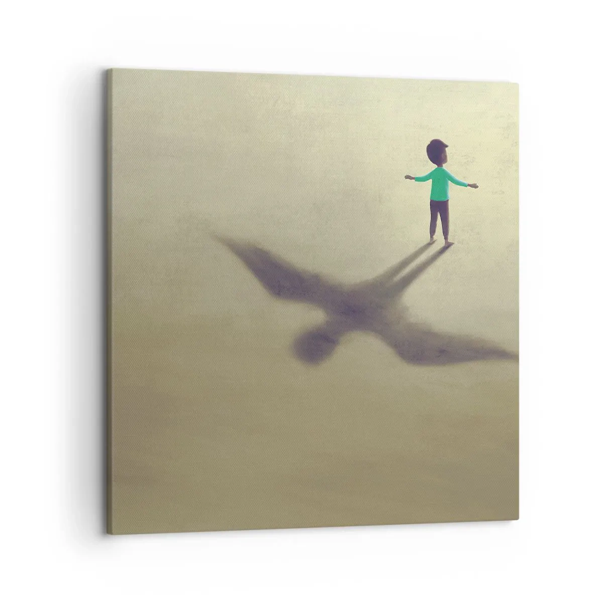 Canvastavla - Bild på duk - Framtidens hjälte - 50x50 cm